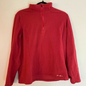 Eddie Bauer Pink Half-Zip Pullover